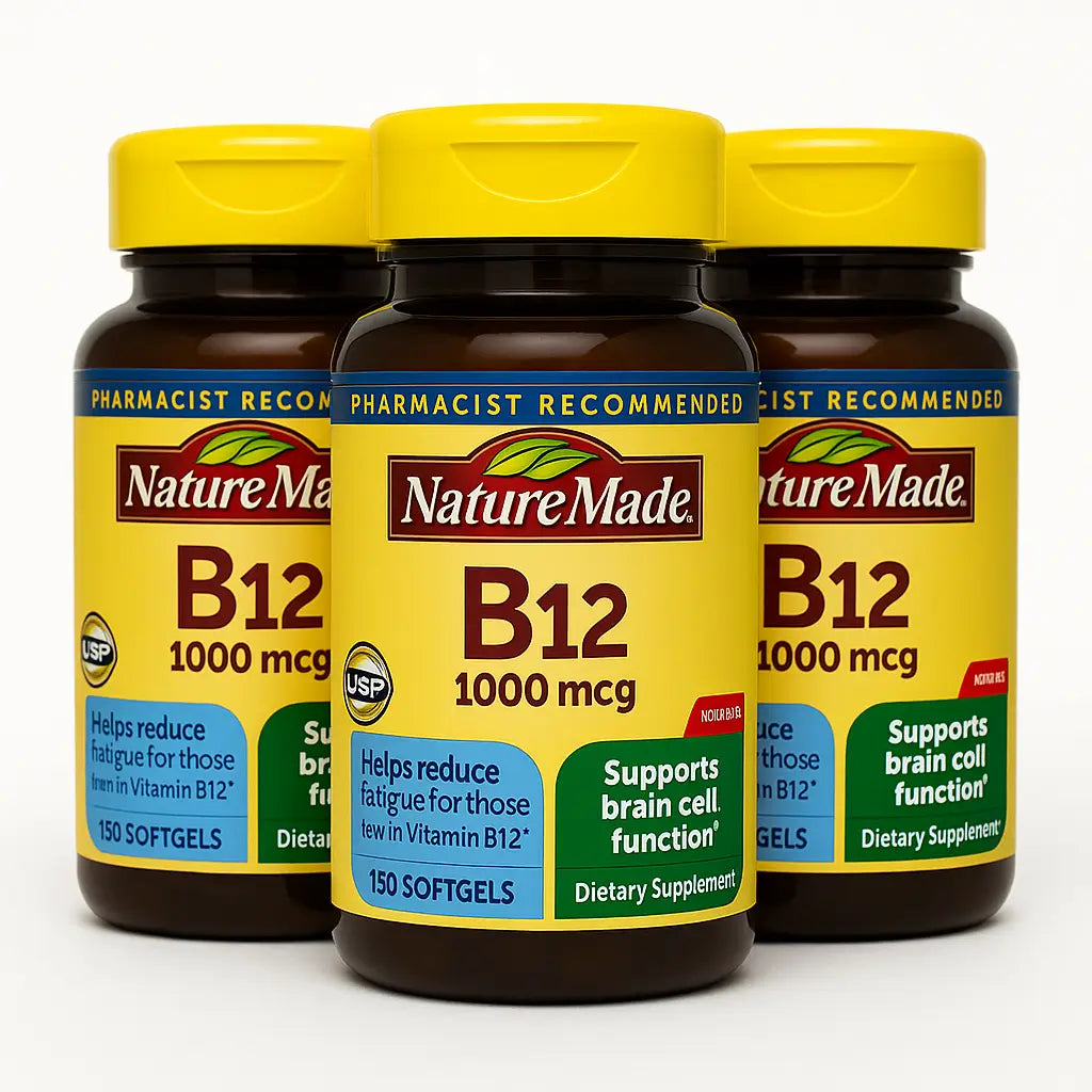 Vitamina B12 Nature Made 1000MCG 150 Capsulas Blandas