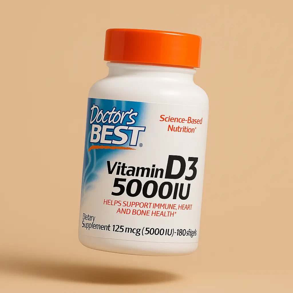 Vitamina D3 Doctor’s Best 5000IU 180 Capsulas Blandas