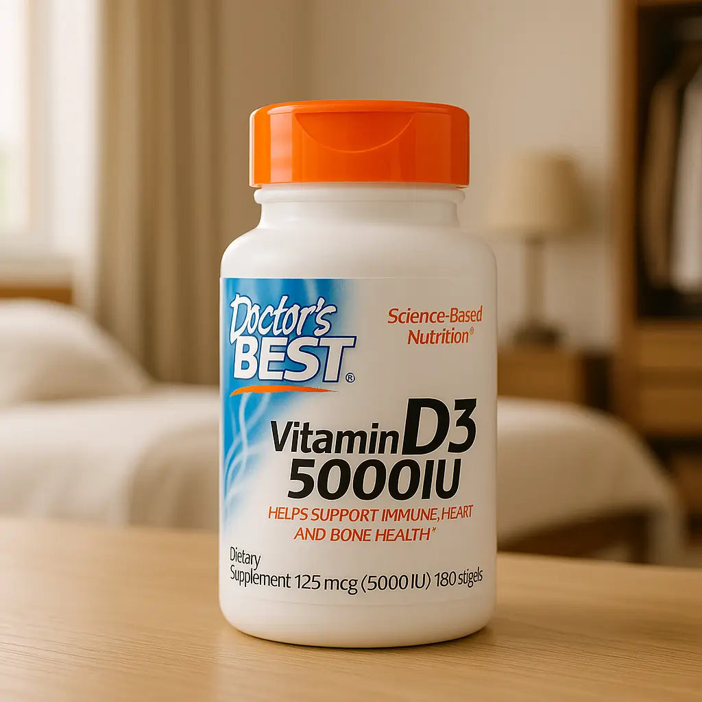 Vitamina D3 Doctor’s Best 5000IU 180 Capsulas Blandas
