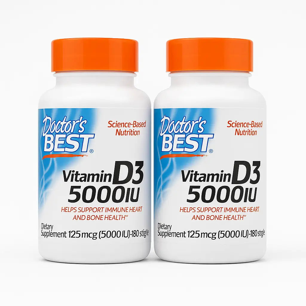 Vitamina D3 Doctor’s Best 5000IU 180 Capsulas Blandas