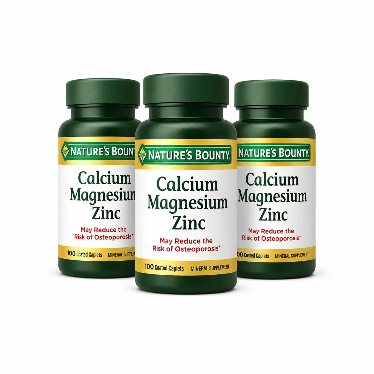 Calcio Magnesio Zinc Natures’ Bounty 100 Caps