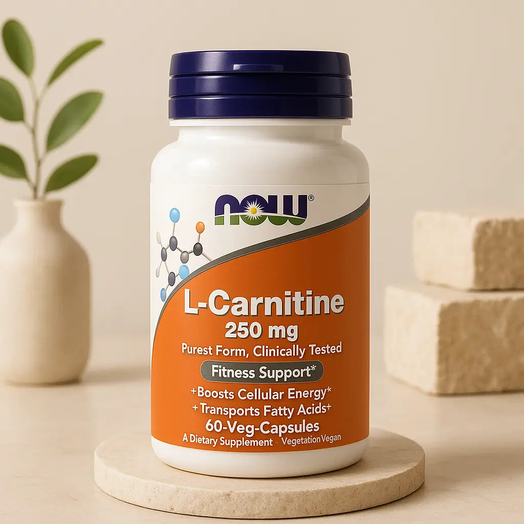 L-Carnitina Now 250MG 60 Capsulas Vegetales