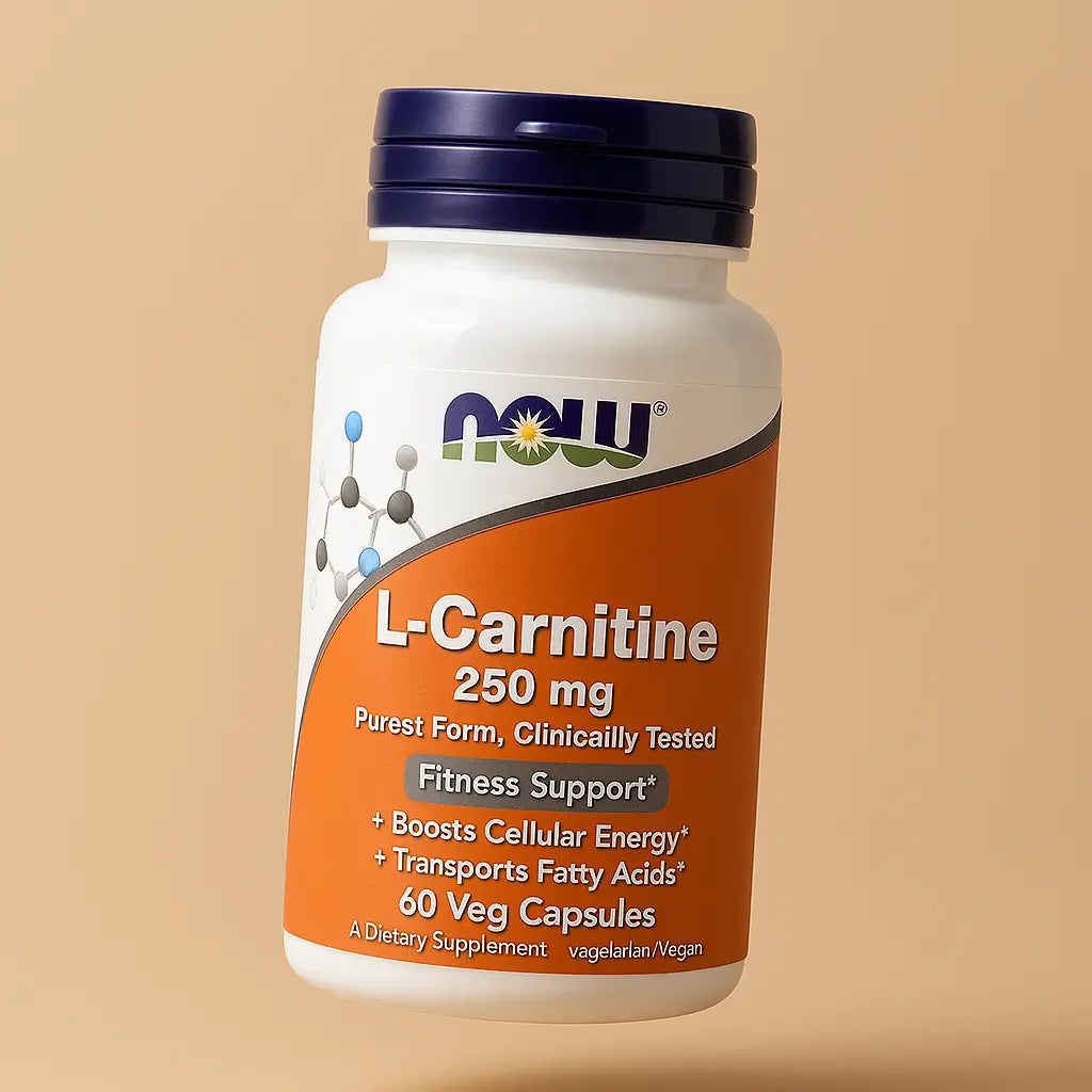 L-Carnitina Now 250MG 60 Capsulas Vegetales