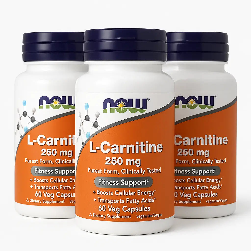 L-Carnitina Now 250MG 60 Capsulas Vegetales