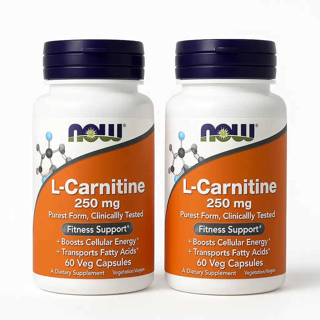 L-Carnitina Now 250MG 60 Capsulas Vegetales