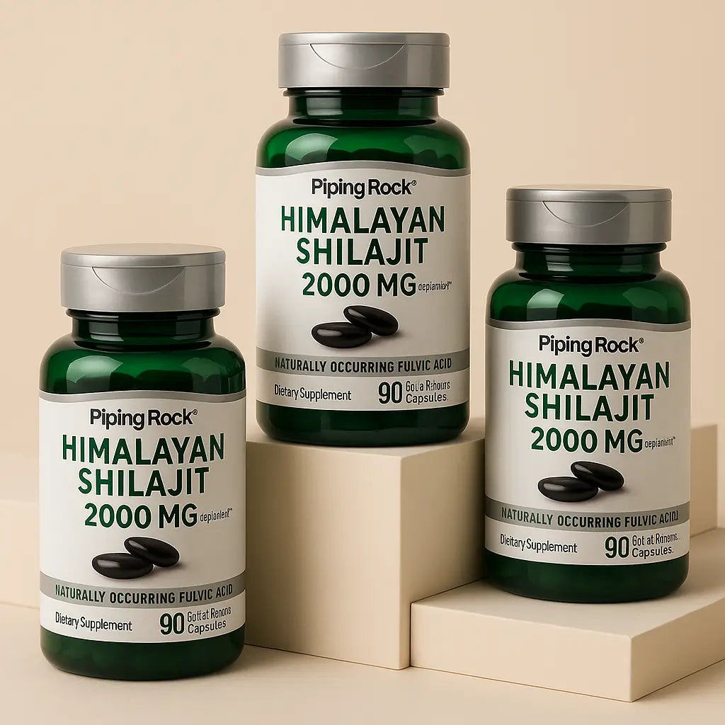 Shilajit del Himalaya Piping Rock 2000MG 90 Capsulas