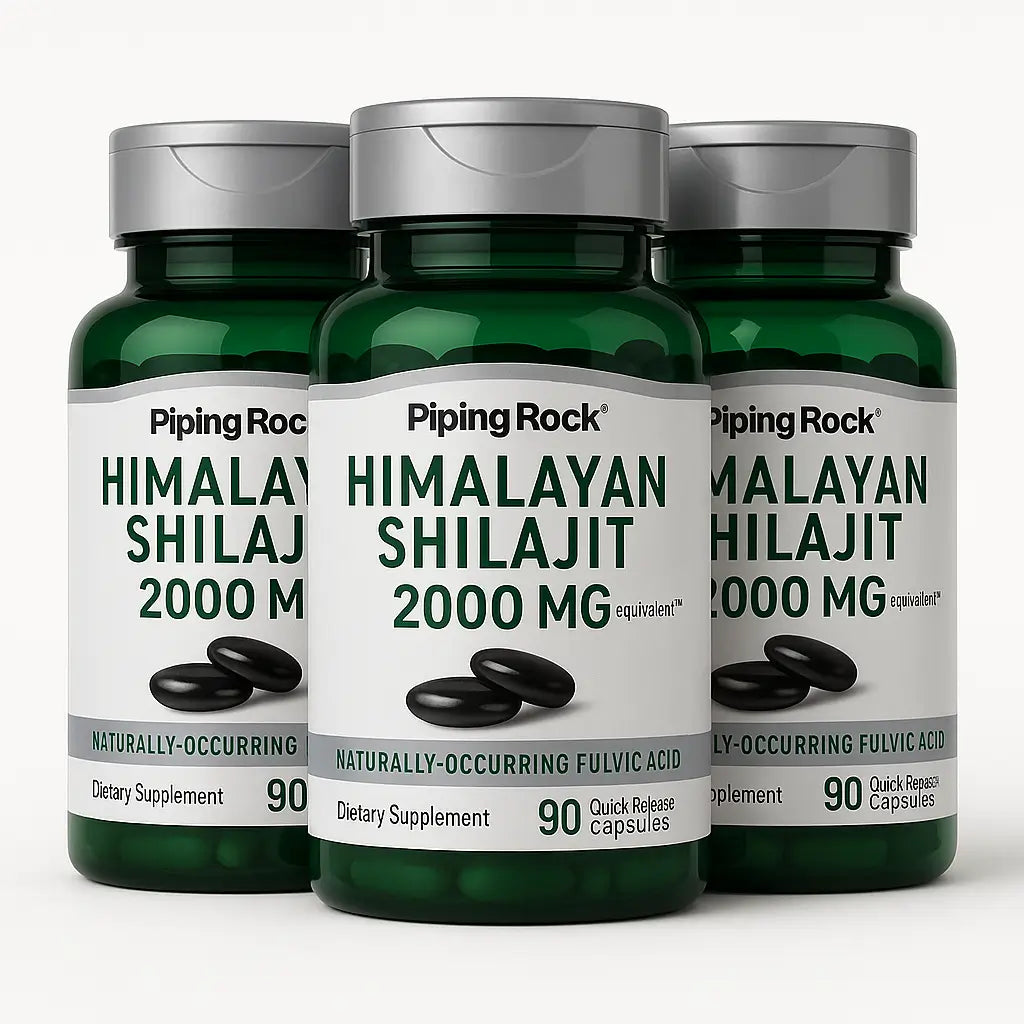 Shilajit del Himalaya Piping Rock 2000MG 90 Capsulas