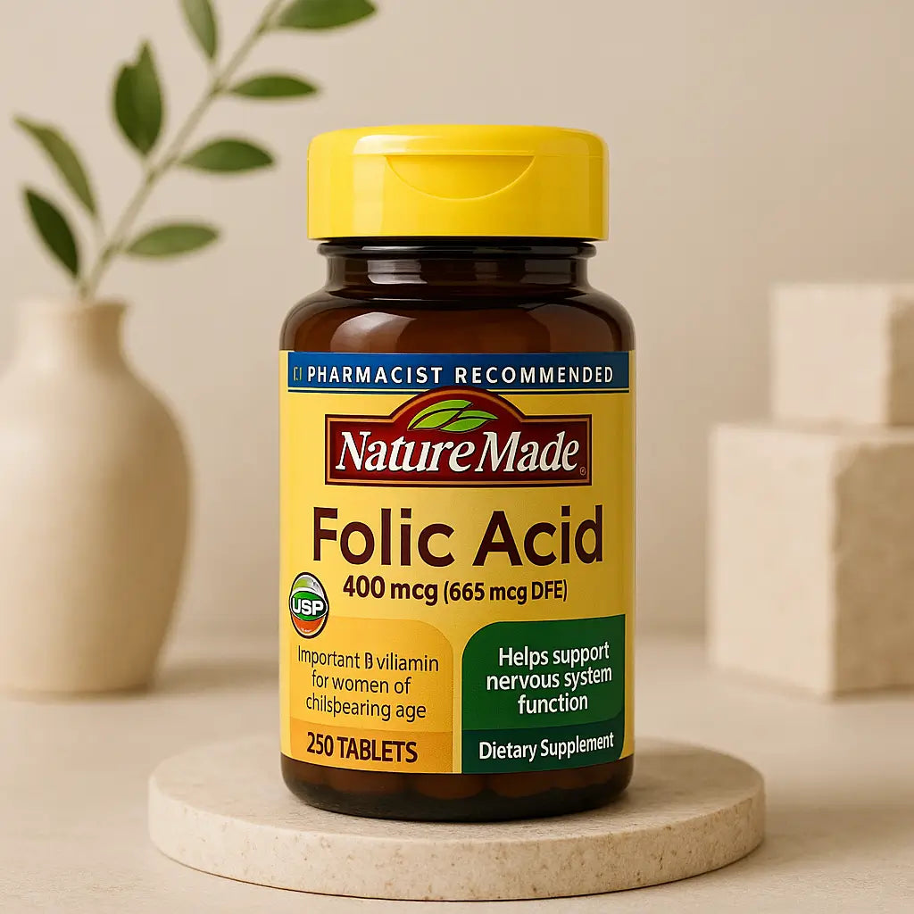 Ácido Fólico Nature Made 400 MCG 250 Tabletas