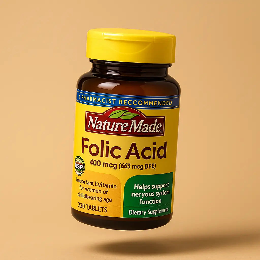Ácido Fólico Nature Made 400 MCG 250 Tabletas
