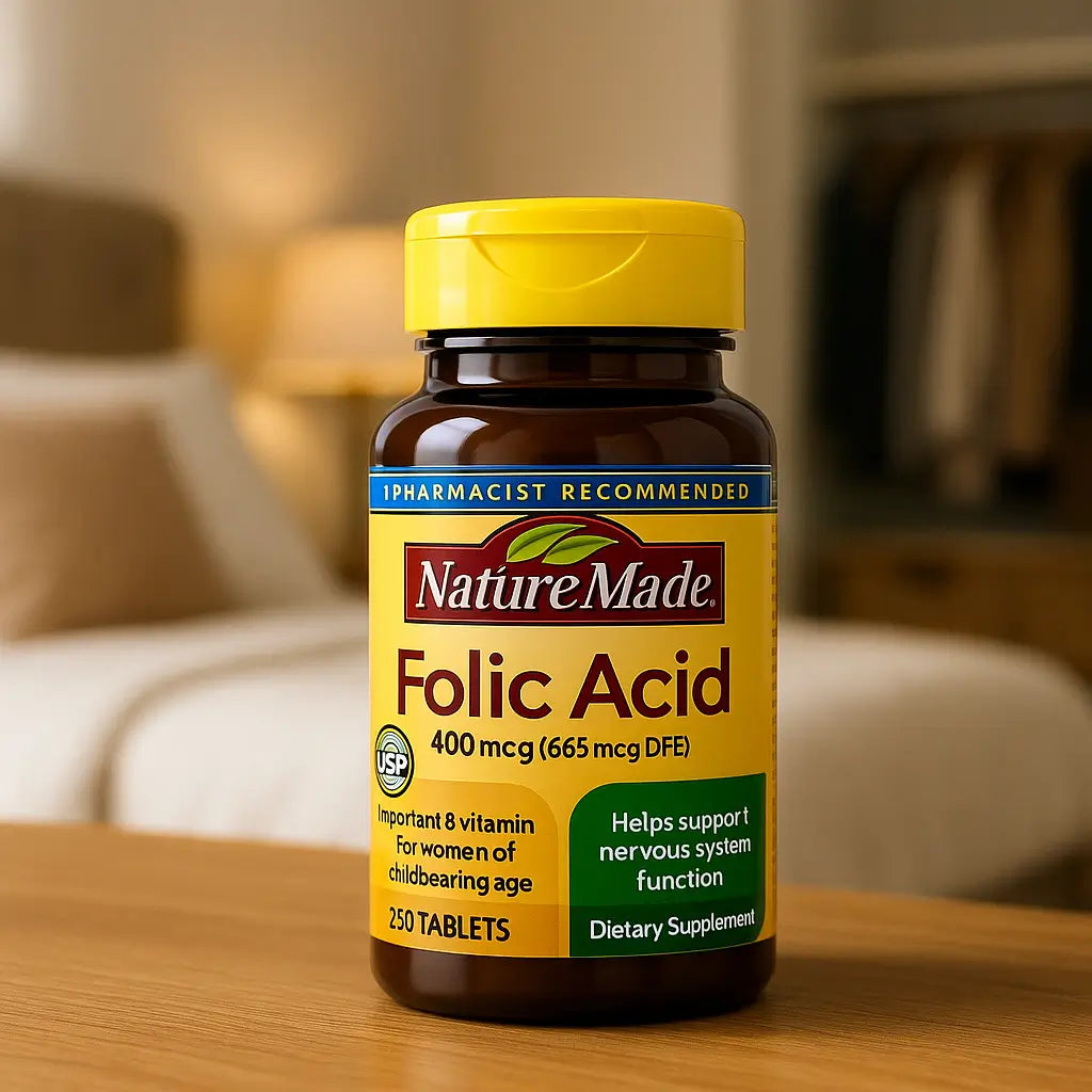 Ácido Fólico Nature Made 400 MCG 250 Tabletas