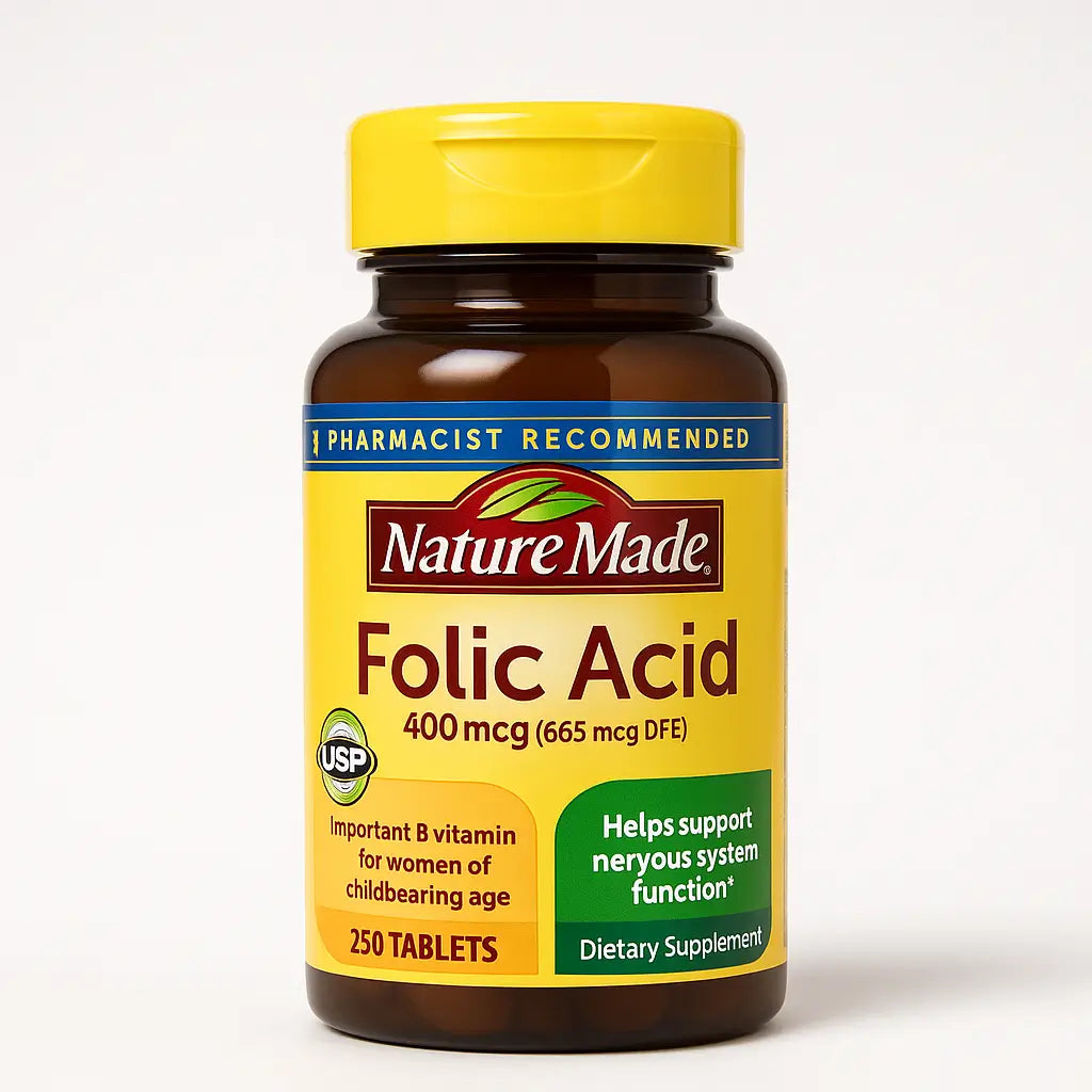 Ácido Fólico Nature Made 400 MCG 250 Tabletas