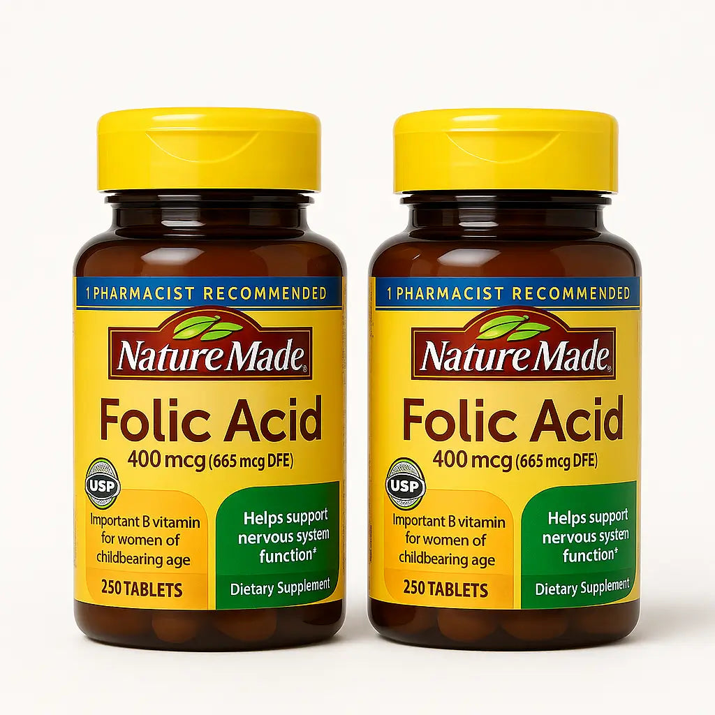 Ácido Fólico Nature Made 400 MCG 250 Tabletas