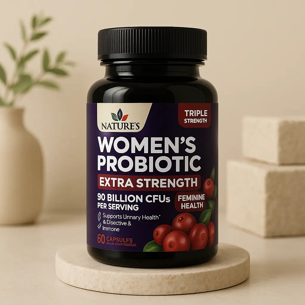 Probióticos Para Mujer Natures Nutrition 90mil Millones 60 Caps