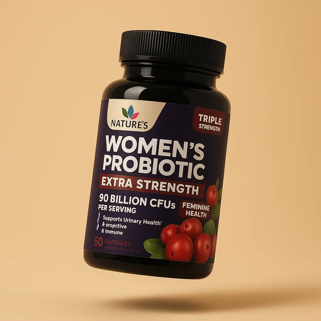 Probióticos Para Mujer Natures Nutrition 90mil Millones 60 Caps