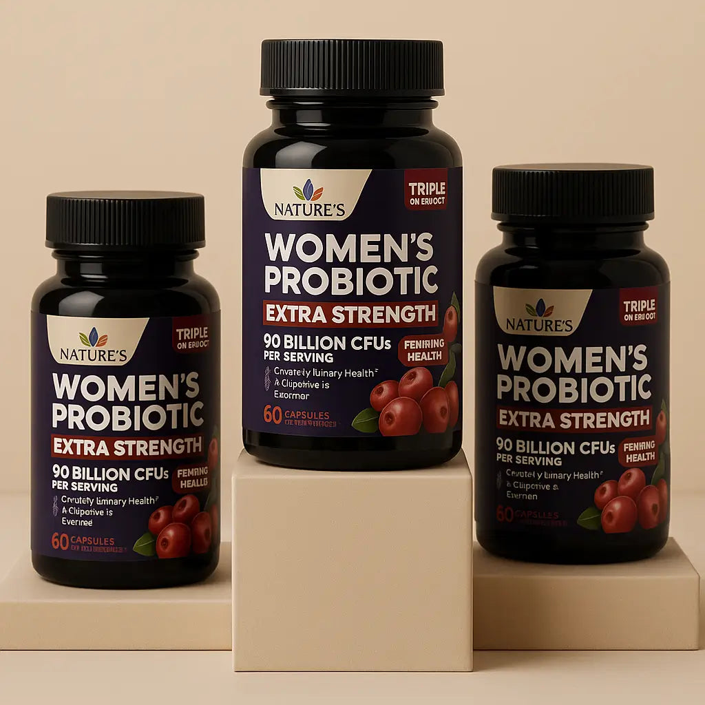 Probióticos Para Mujer Natures Nutrition 90mil Millones 60 Caps