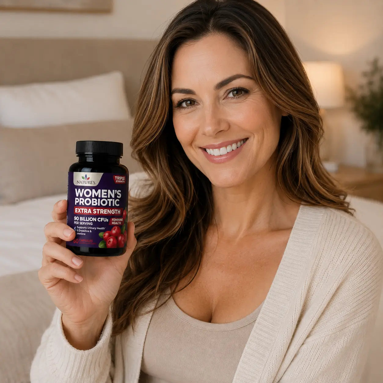 Probióticos Para Mujer Natures Nutrition 90mil Millones 60 Caps