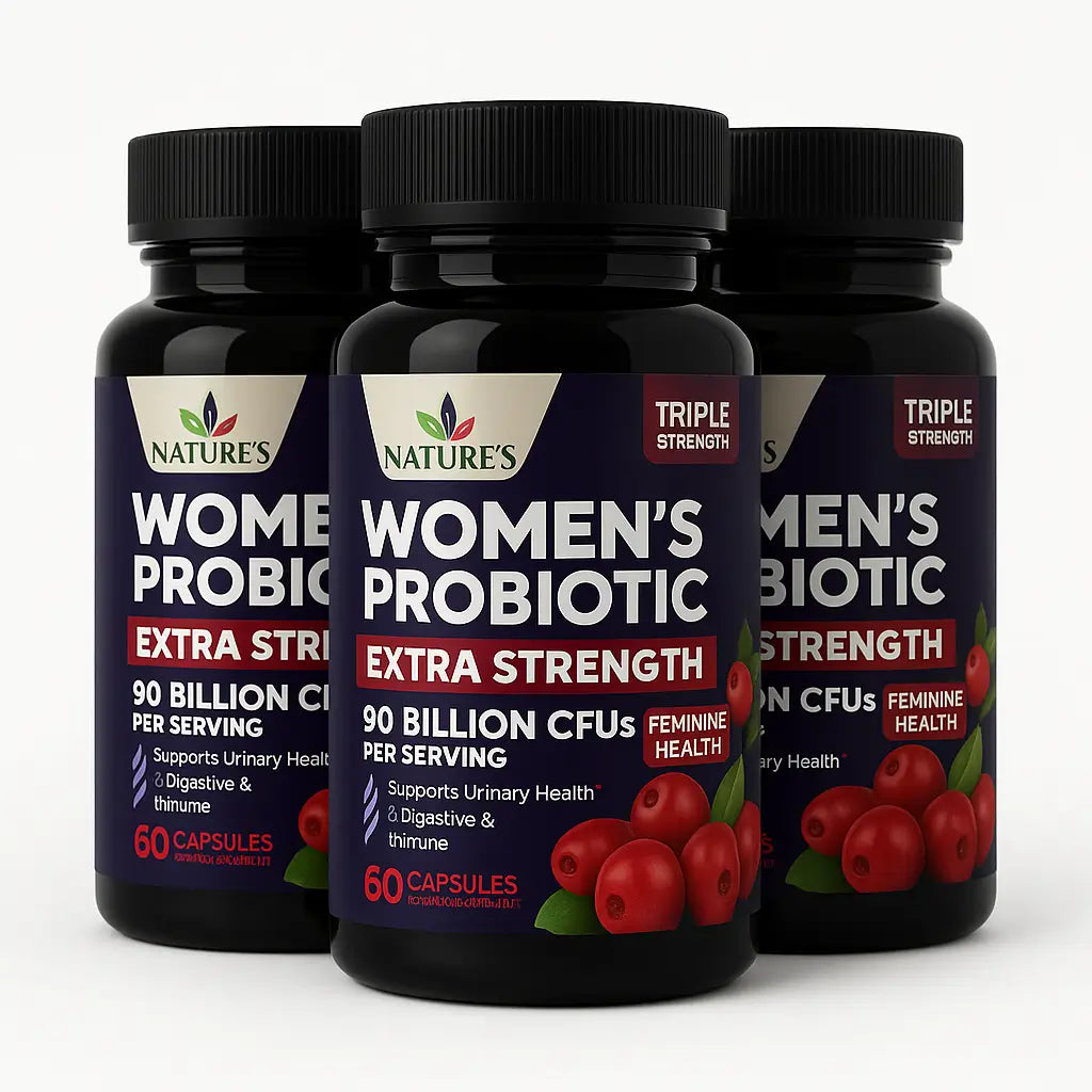 Probióticos Para Mujer Natures Nutrition 90mil Millones 60 Caps