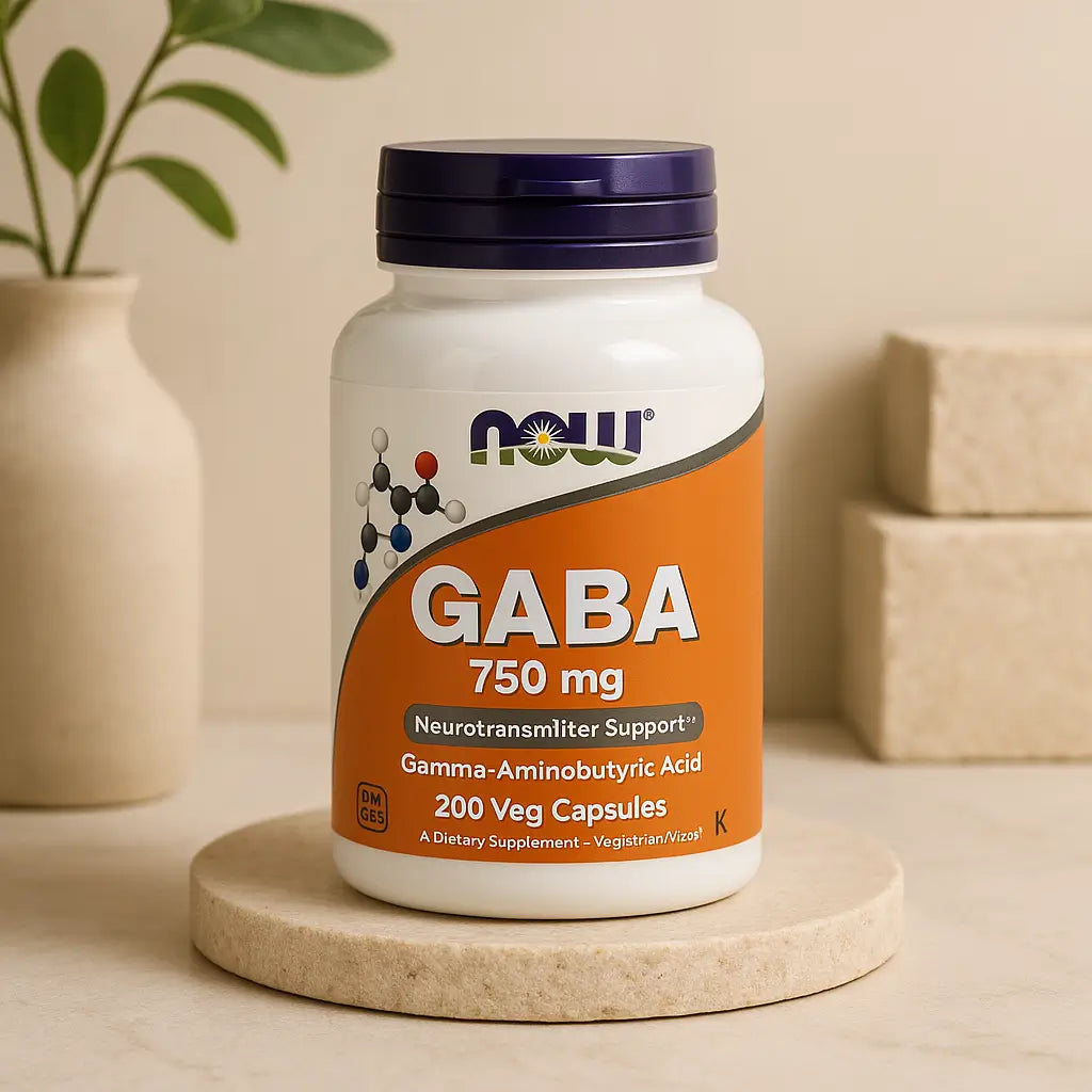 Gaba Ácido Aminobutírico Now 750Mg 200 Capsulas Vegetales