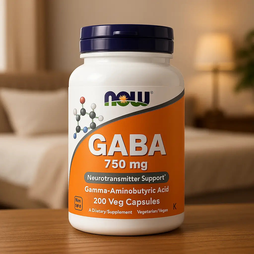 Gaba Ácido Aminobutírico Now 750Mg 200 Capsulas Vegetales