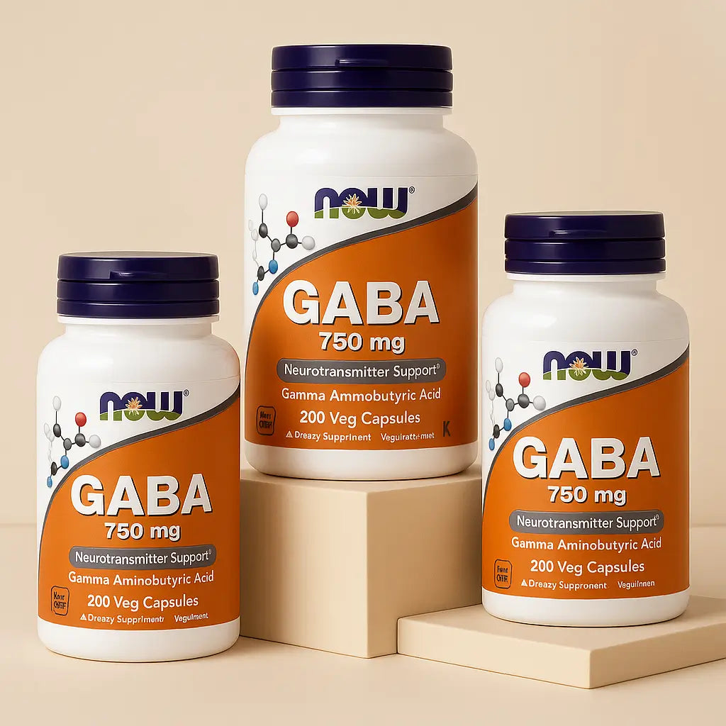 Gaba Ácido Aminobutírico Now 750Mg 200 Capsulas Vegetales
