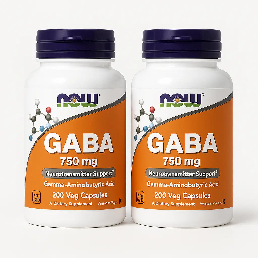 Gaba Ácido Aminobutírico Now 750Mg 200 Capsulas Vegetales