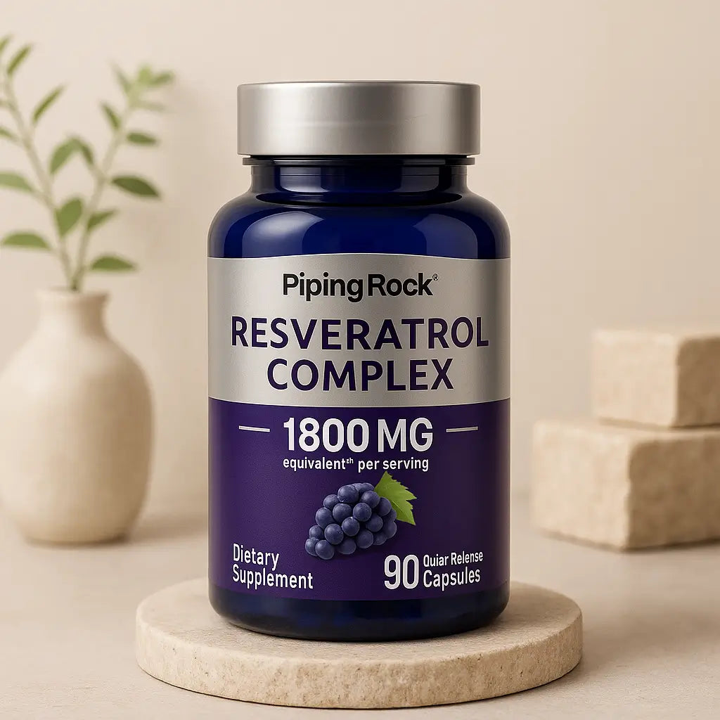 Resveratrol Piping Rock 1800 MG 90 Capsulas