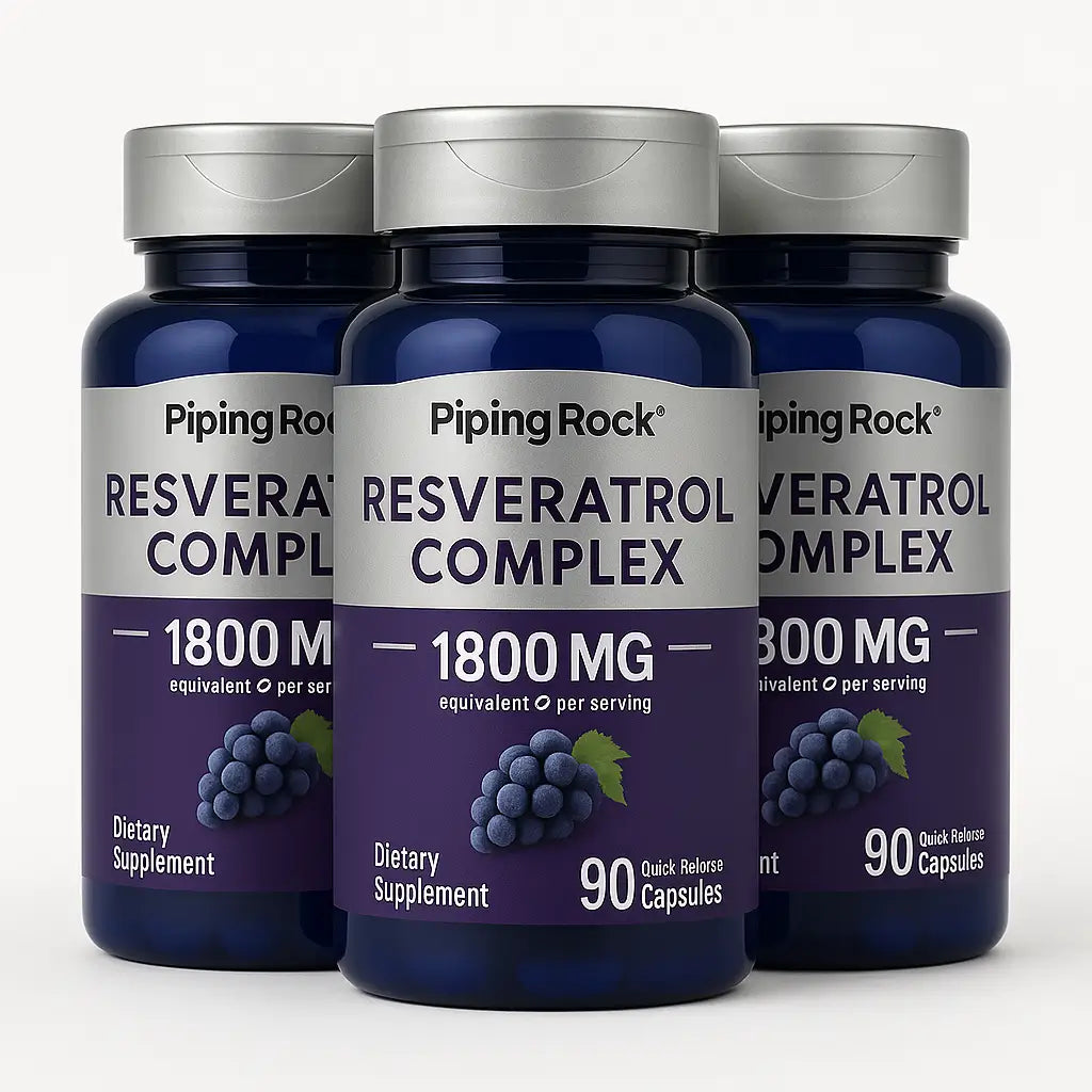 Resveratrol Piping Rock 1800 MG 90 Capsulas