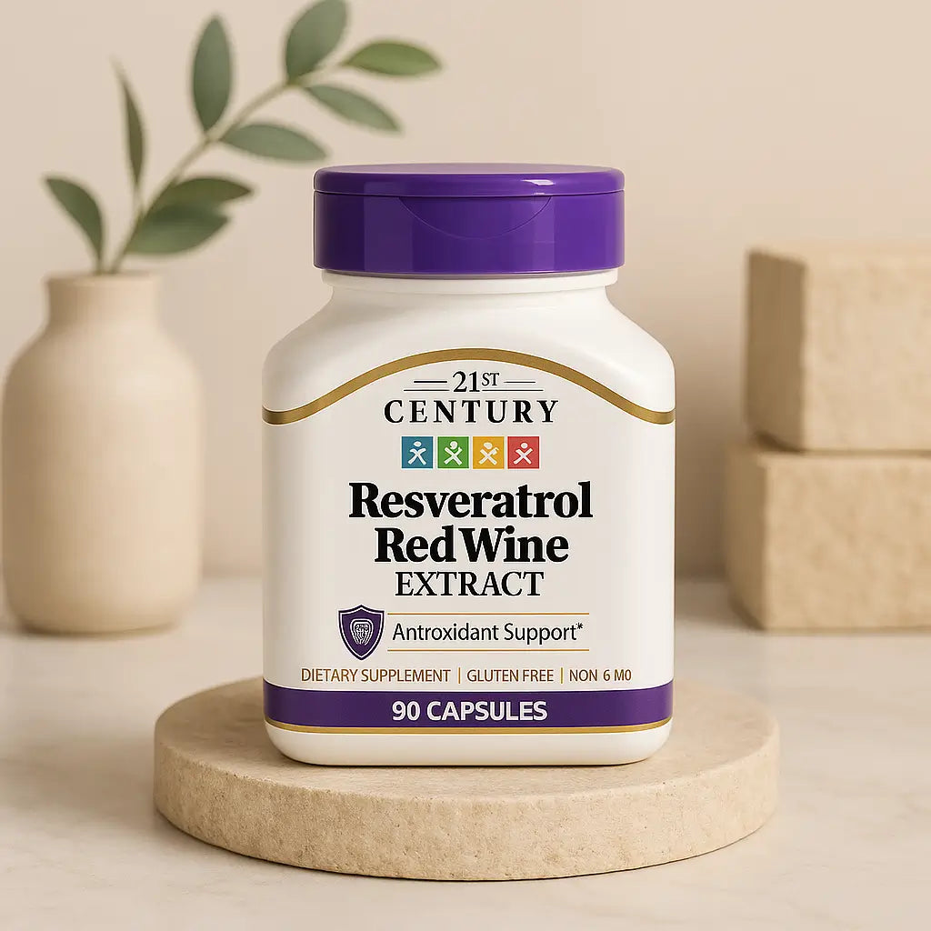 Resveratrol 21st Century 200MG 90 Capsulas