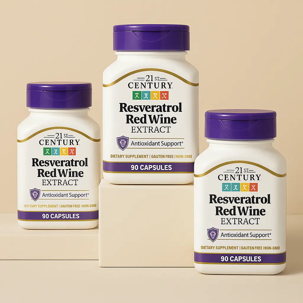 Resveratrol 21st Century 200MG 90 Capsulas
