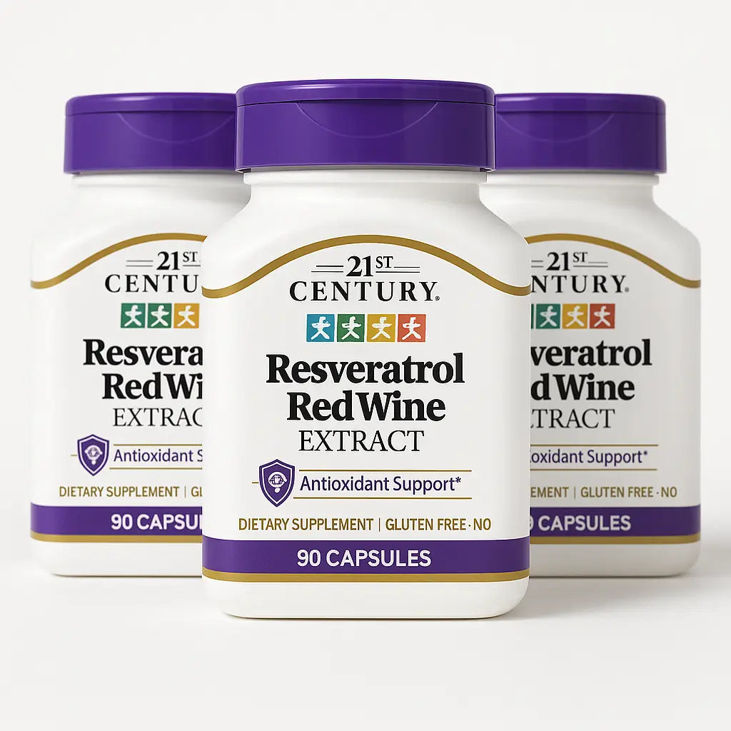 Resveratrol 21st Century 200MG 90 Capsulas