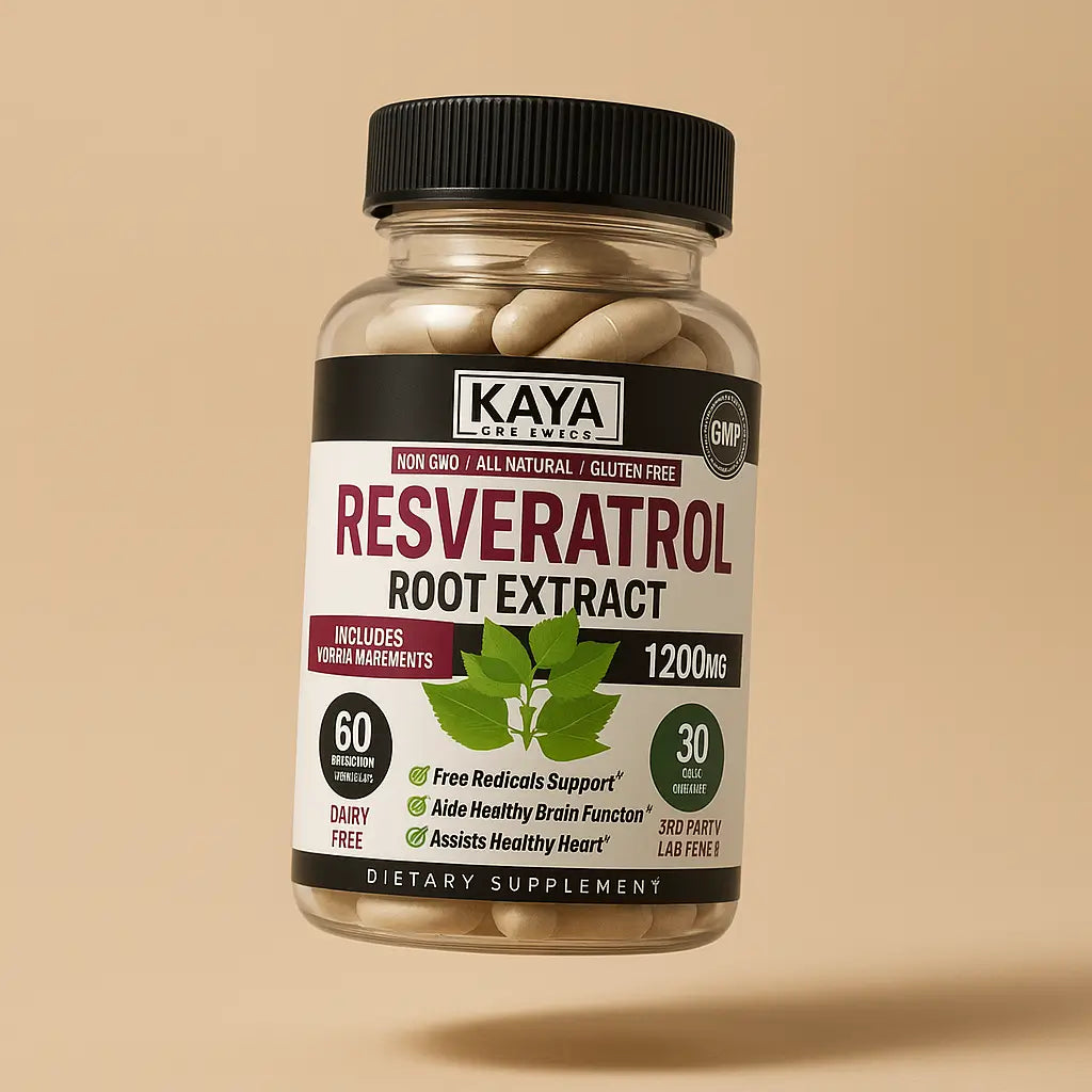 Resveratrol Kaya 1200MG 60 Capsulas Vegetales