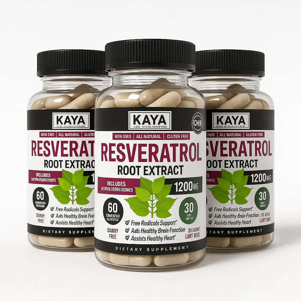 Resveratrol Kaya 1200MG 60 Capsulas Vegetales