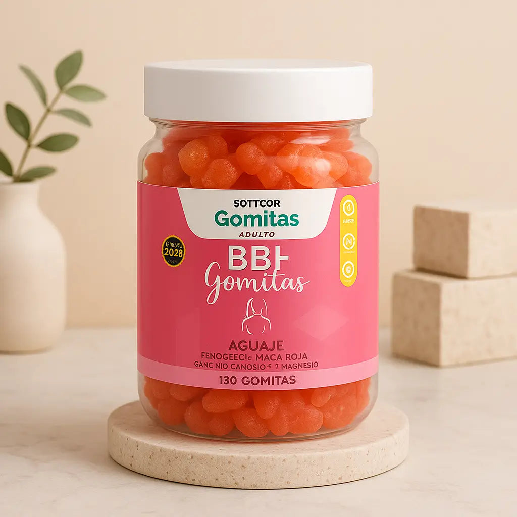 Gomitas BBL Sottcor Para Aumento y Tonificación de Glúteos x 130 gomas