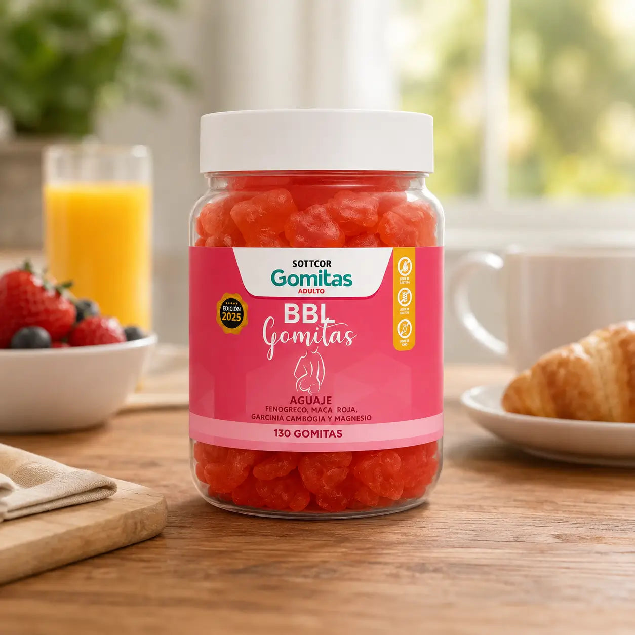 Gomitas BBL Sottcor Para Aumento y Tonificación de Glúteos x 130 gomas