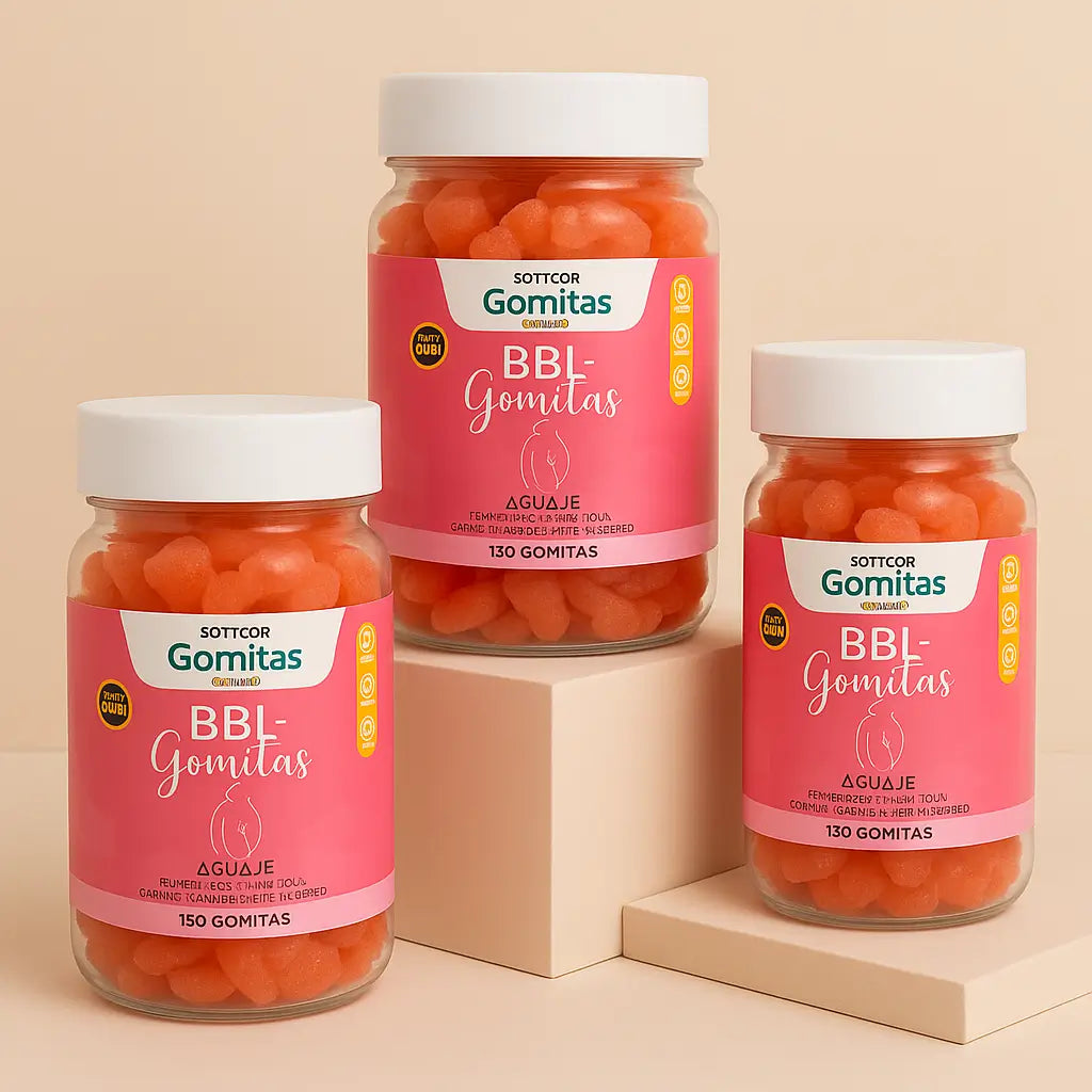 Gomitas BBL Sottcor Para Aumento y Tonificación de Glúteos x 130 gomas