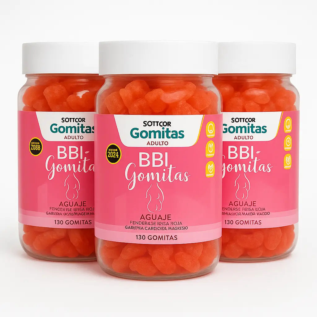 Gomitas BBL Sottcor Para Aumento y Tonificación de Glúteos x 130 gomas