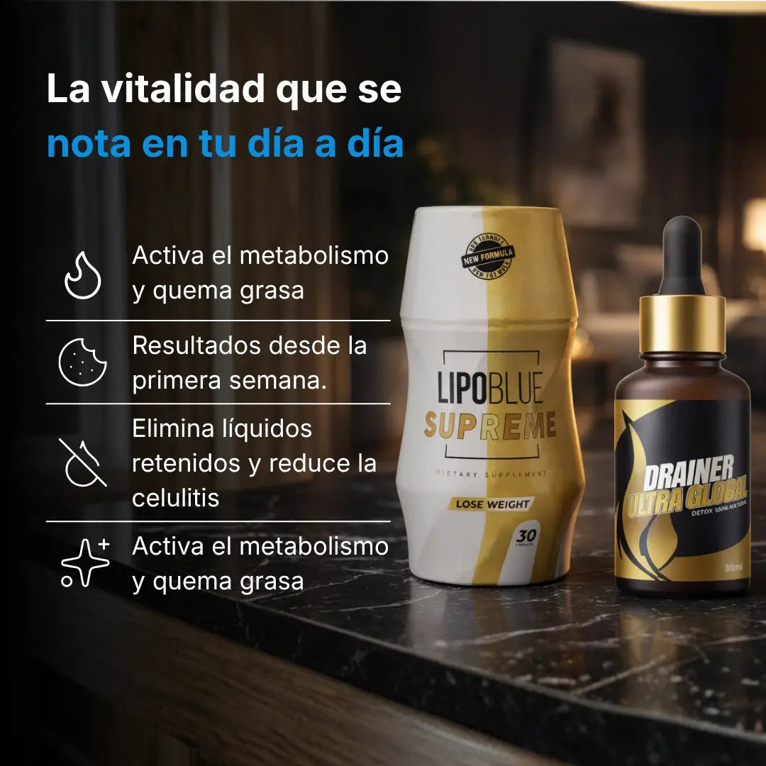 Quemador Lipoblue supreme + Drainer ultra global