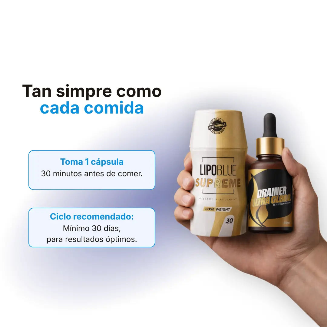 Quemador Lipoblue supreme + Drainer ultra global