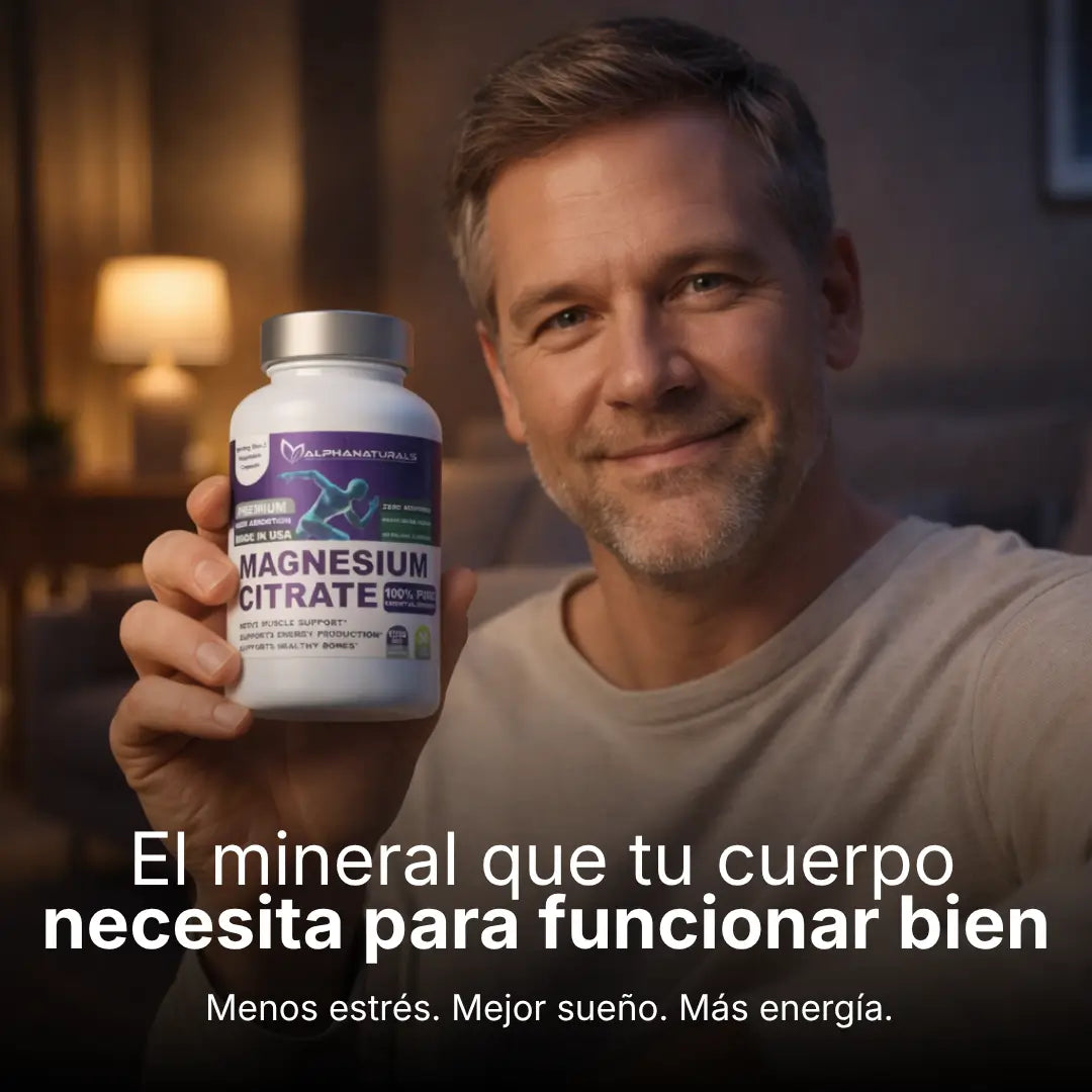 Citrato de Magnesio Americano Alpha Naturals 1250Mg 90 Caps