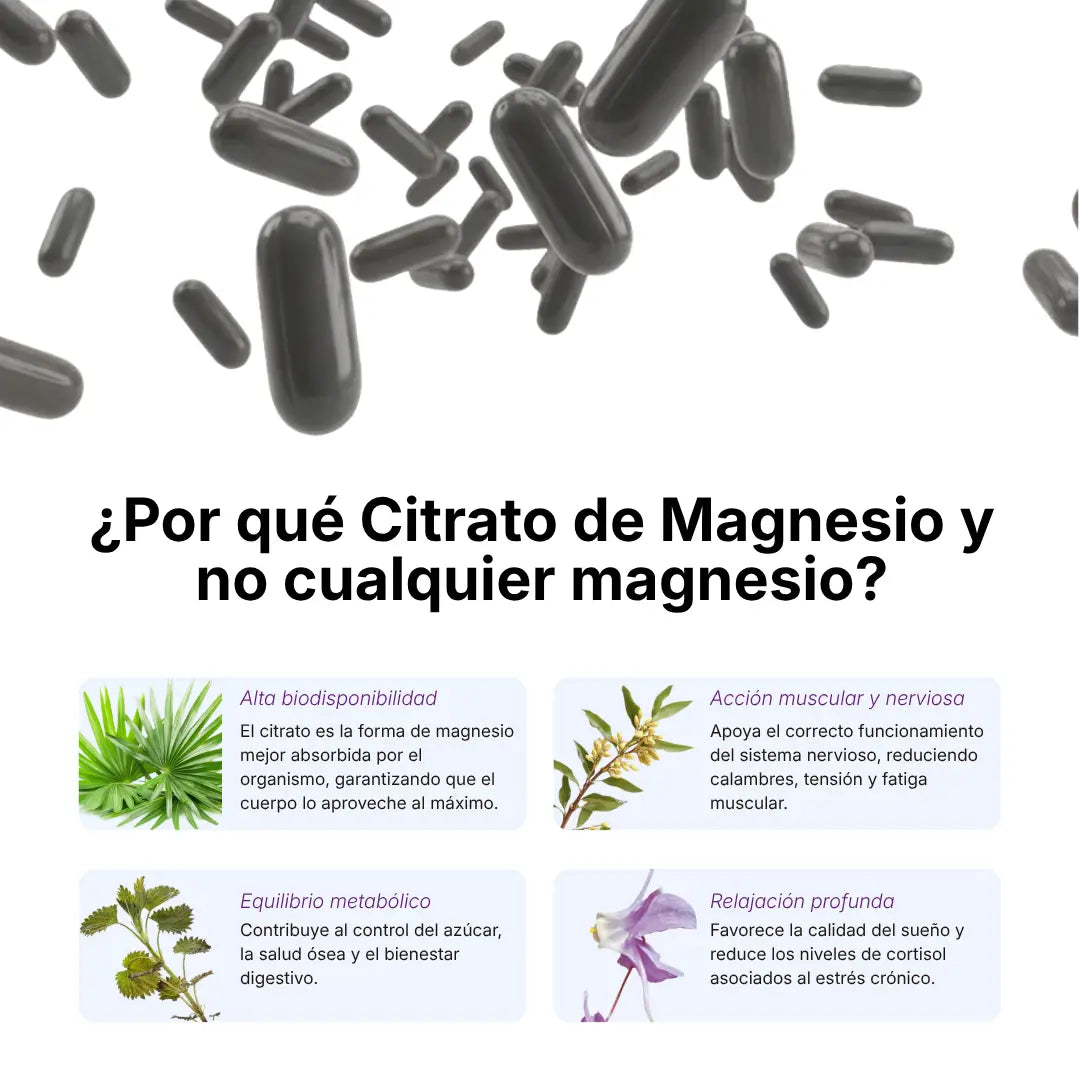 Citrato de Magnesio Americano Alpha Naturals 1250Mg 90 Caps