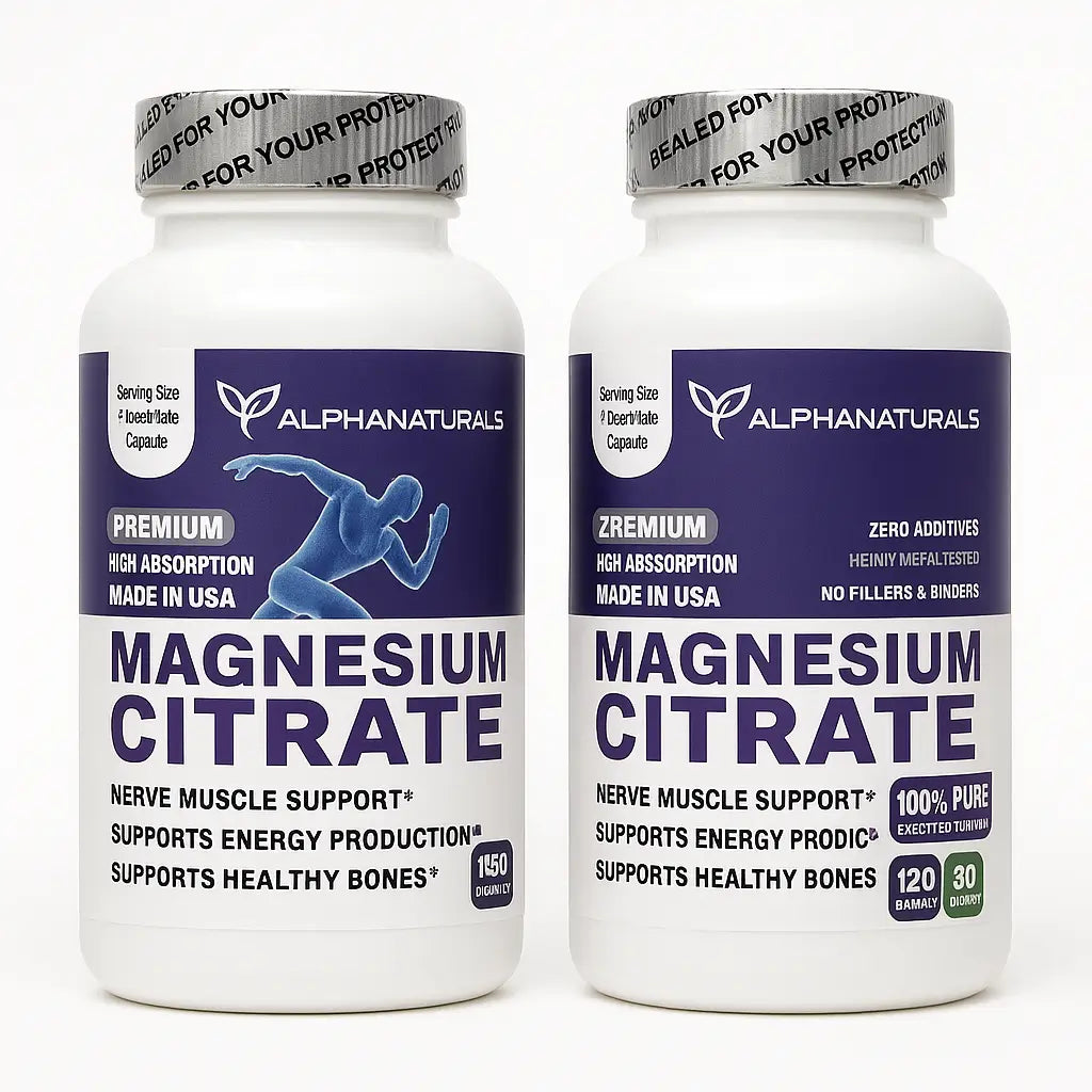 Citrato de Magnesio Americano Alpha Naturals 1250Mg 90 Caps