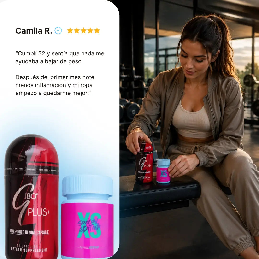 Combo Quemador de Grasa G180 PLUS + Detox XS