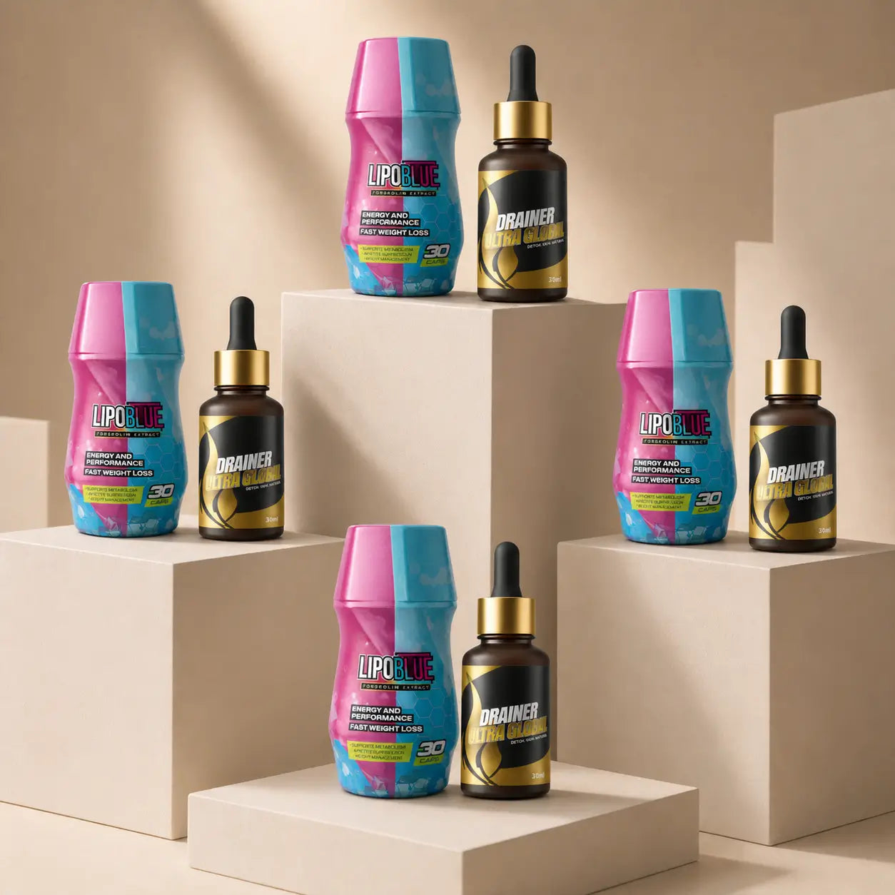 Quemador Lipoblue clásico + Drainer ultra global