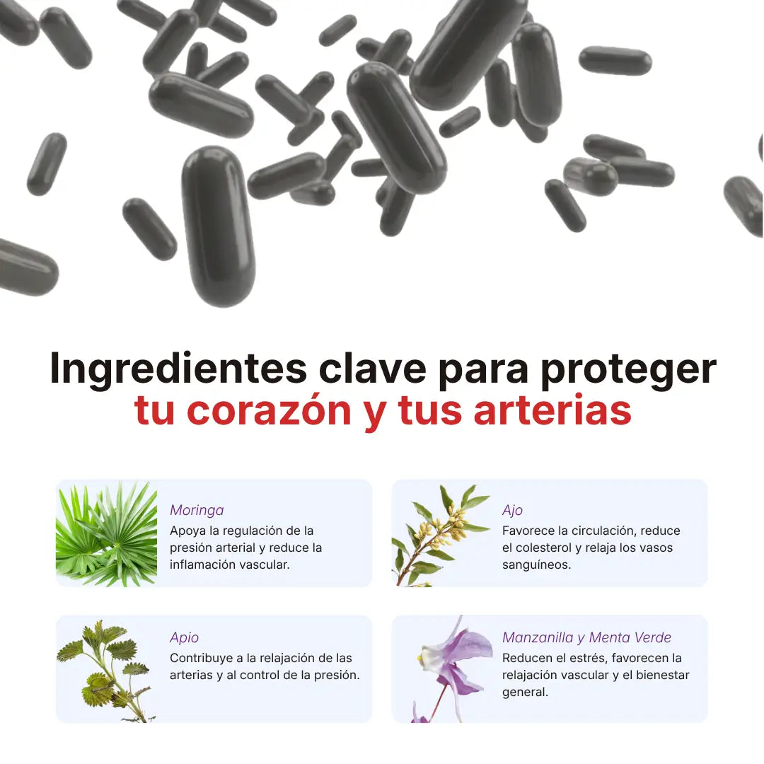 Cardiotens Plus 30 Capsulas Suplemento para la Presión Arterial