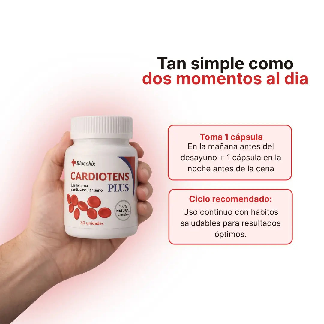 Cardiotens Plus 30 Capsulas Suplemento para la Presión Arterial