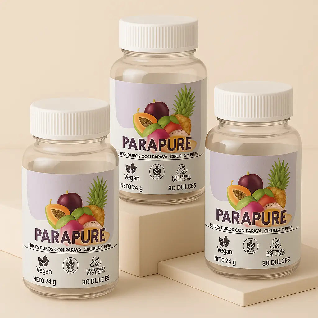 Parapure Papaya Ciruela y Piña 30 cápsulas