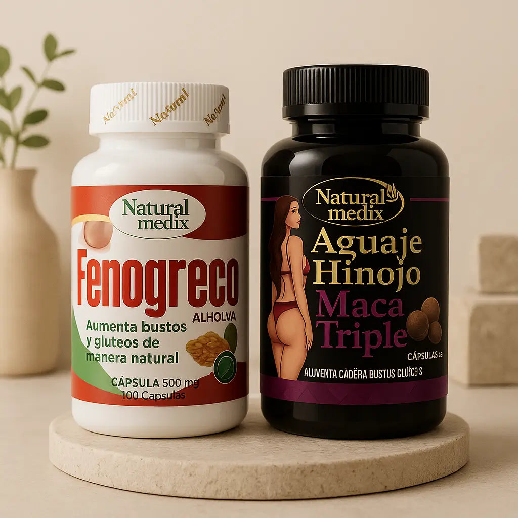 Fenogreco 100 caps + Aguaje Maca Triple 100 Caps