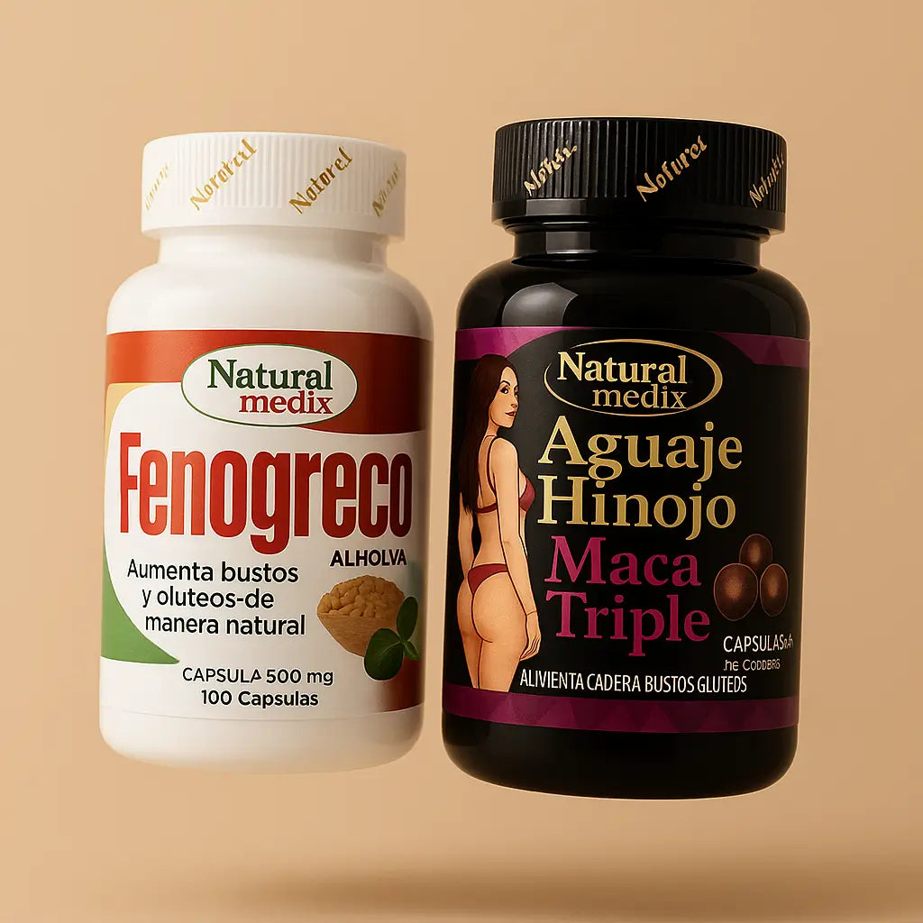 Fenogreco 100 caps + Aguaje Maca Triple 100 Caps