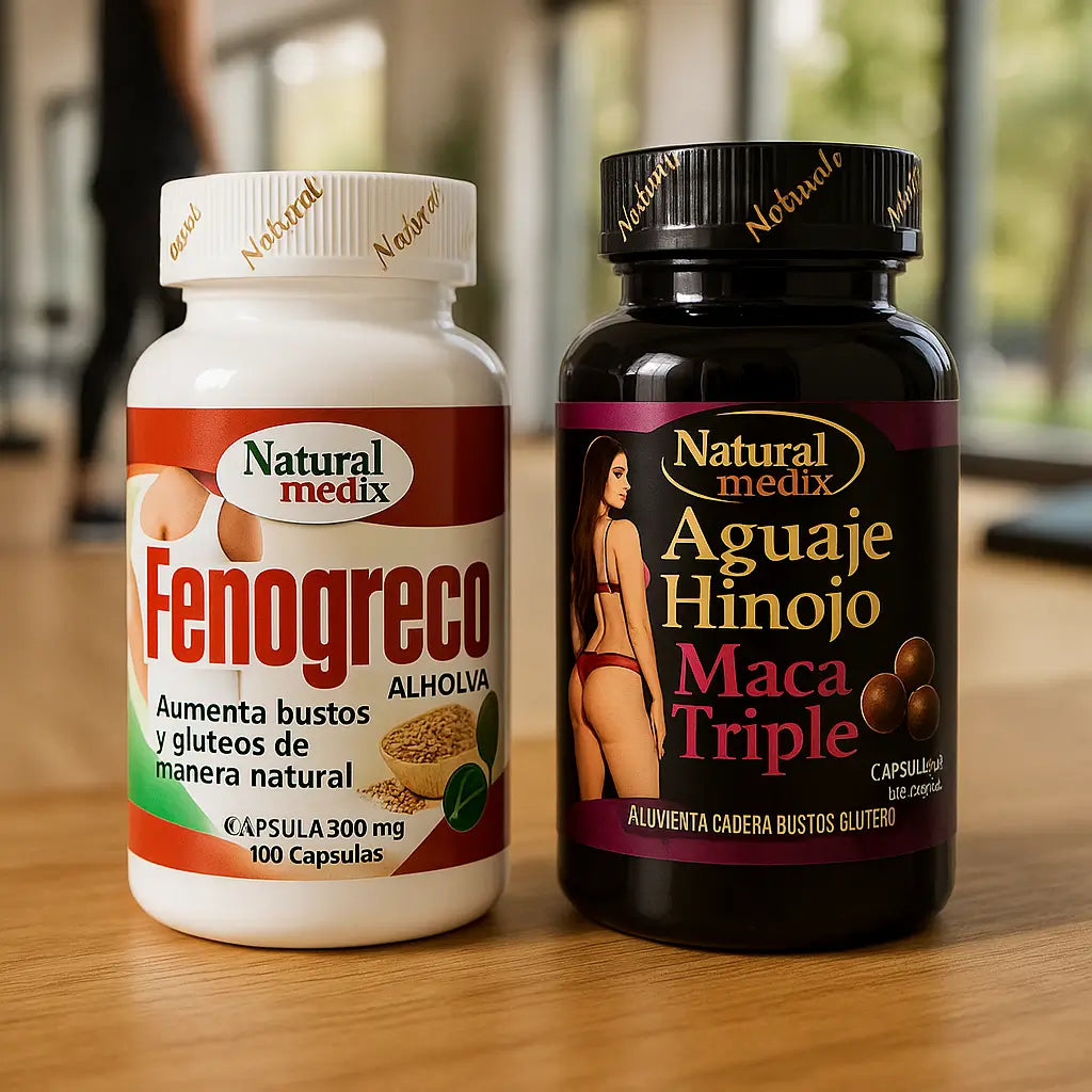 Fenogreco 100 caps + Aguaje Maca Triple 100 Caps