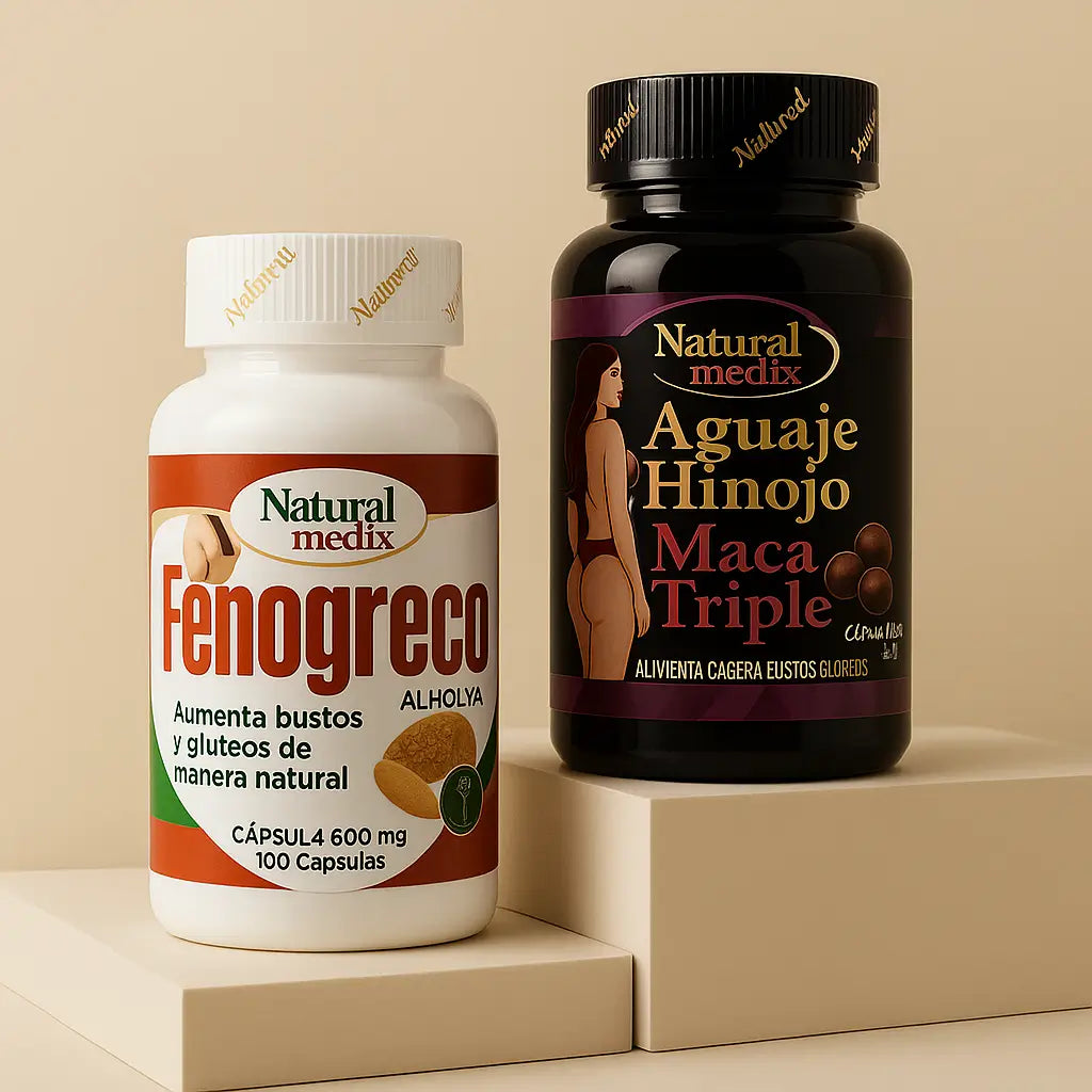 Fenogreco 100 caps + Aguaje Maca Triple 100 Caps